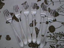 WMF ANTWERPEN, 6 Fischgabeln, Cromargan ***
