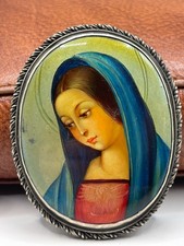 ANTIKE BROSCHE MINIATURMALEREI