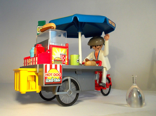 Playmobil hot dog - hot, wagen
