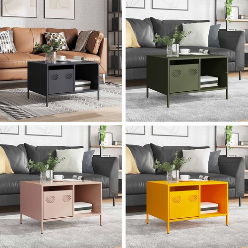Metall couchtisch mit ablage - mit,