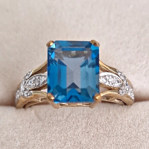 Karat goldring mit - , 🌸9