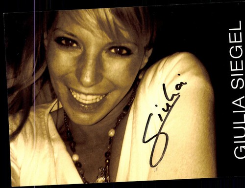 Giulia siegel autogrammkarte - siegel,