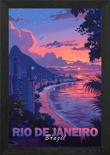 Rio janeiro city framed - city,