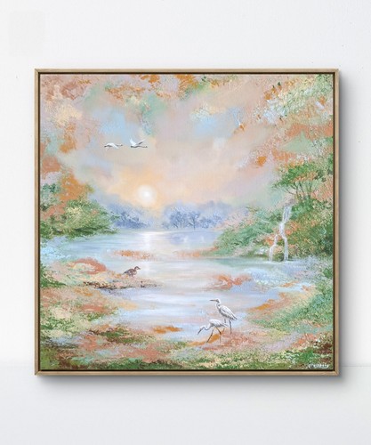 Acrylbild abstrakt landschaft - acrylbild,