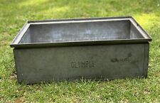 Zinkwanne orig 1950er Stapelboxen  Kräuter Pflanzgefäß Kübel Metallwanne Vintage