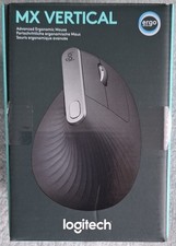 Logitech MX Vertical Kabellose Ergonomisch Maus - Schwarz  DEFEKT komplett SET