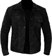 Neu Herren Schwarz Wildleder