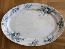 Große ovale Platte Steingut