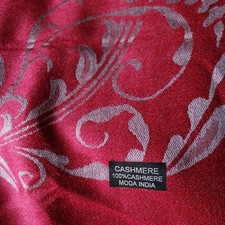 Cashmere Schal weinrot