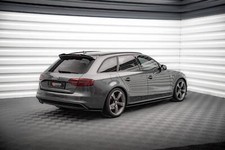 Heck Ansatz Flaps Diffusor V.2 passend für Audi A4 S-Line Avant B8 FL schwarz Ho