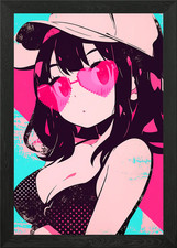 Anime Mädchen in Sonnenbrille