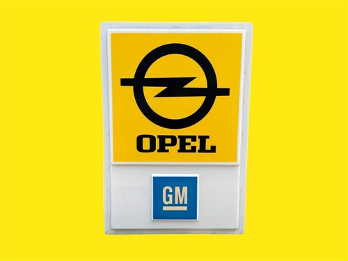 Opel reklame schild werbetafel - opel,