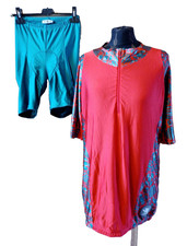 RIFF&RAFF u. SUNSHINE, Radlershirt & Hose, rot / grün, Gr. XL/L, Herren