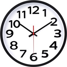 30cm Lautlos Wanduhr mit Groß