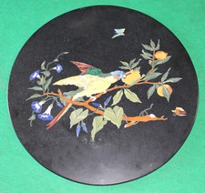 18 " Runde Schwarze Marmor