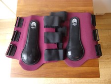Gera Neopren Gamaschen hinten Gr. H 3  bordeaux