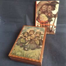 Hummel Spieluhr im Edelholz-Schmuckkasten Hochglanzlack,poliert 27×19 cm + Buch