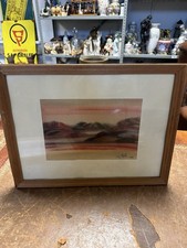 Original gerahmtes Pastell auf