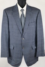 Eduard Dressler braun-blau-kariertes Sakko Gr.52/L Schurwolle Kaschmir Top Zust.