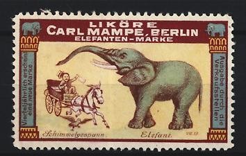 Reklamemarke berlin liköre - reklamemarke,