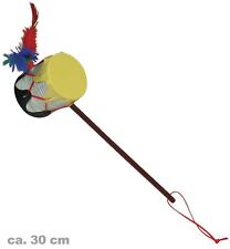 Indianer Handtrommel mit Federn Kostüm Zubehör Indianerkostüm Trommel 125819513
