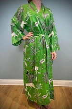 100 % Baumwolle langer Kimono