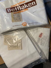 6 weiße Bettlaken/Betttücher