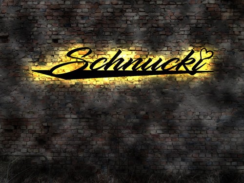Wandbild led schild - led,