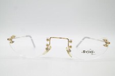 Vintage Sting 1316 Gold Kupfer Randlos Brille Brillengestell eyeglasses NOS