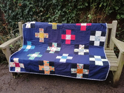 Patchwork quilt decke - patchwork,