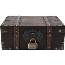 Holz Schatzkiste Vintage