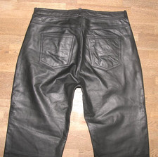 Herren- LEDERJEANS / Lederhose