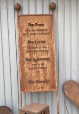 Große Handgefertigte Metall SPRUCHTAFEL „ Familie „ H 205cm  B 43cm