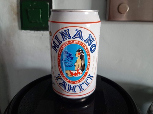 Hinano bierdose aus tahiti - bierdose,