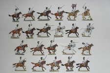 Zinnfiguren, Flachfiguren, Preußen 1810/15, Kürassiere im Angriff ,  SB