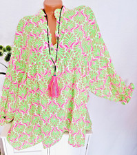 Italy Damen Bluse Neon