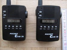 Walkie Talkie 2er Set UHF Funkgeräte Handfunkgeräte LPD-D Conrad Pocket Com 70