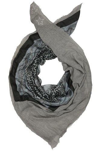 Plomo plata schal damen tuch - o,