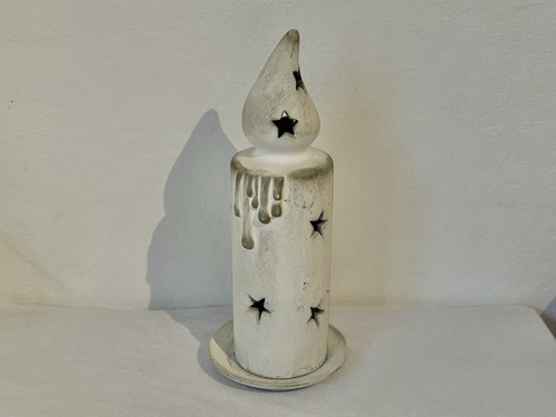 Kerzenhalter kerze figur beige - kerze,