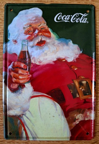 Blech schild coca cola - coca,