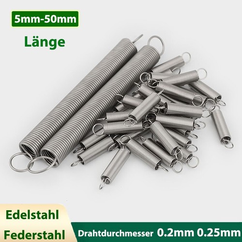 10tlg miniatur metall zugfeder - miniatur,
