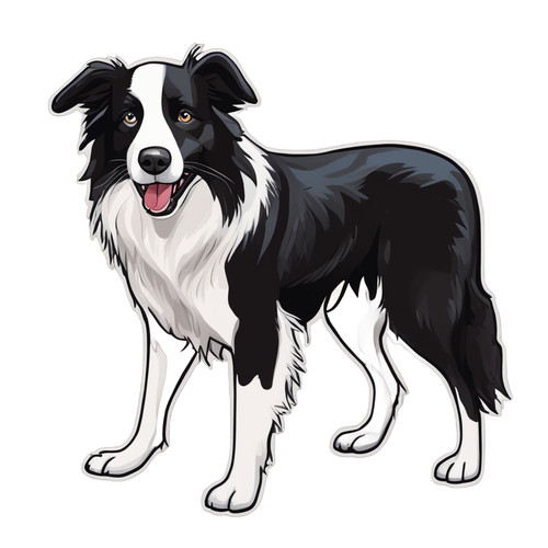 Border collie auto aufkleber - collie,