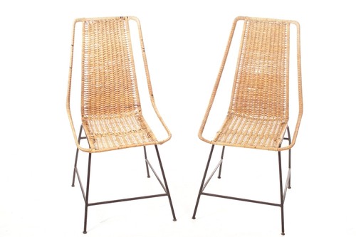 Alter korbstuhl vintage retro - vintage,