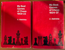 2x A. Alekhine (Aljechin) - MY BEST GAMES 1908-23 u. 1924-37 -Klassiker BELL Vlg