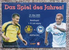 Programm 1.FC Lok Leipzig - Hertha BSC 23.05.2005 Spiel des Jahres Benefizspiel