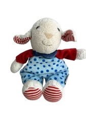 Sterntaler Schaf Lamm Sophie hellblau Punkte rot weiß gestreift rasselt 19 cm