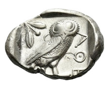 Attika – Athen – Tetradrachme 454-404 v. Chr.  Athena und AOE Eule
