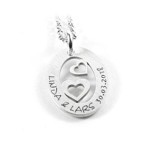 Anhänger 925 silber herzen - 925,
