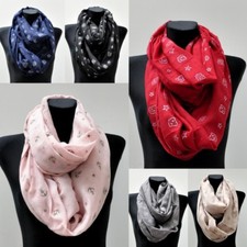 Loop Schal Loopschal Rundschal Schlauchschal Tuch Tücher Anker Sterne Glitzer