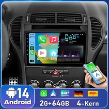 64GB DAB+ Android 14 Für Mercedes SLK Class R171 2004-11 Autoradio GPS Navi WiFi